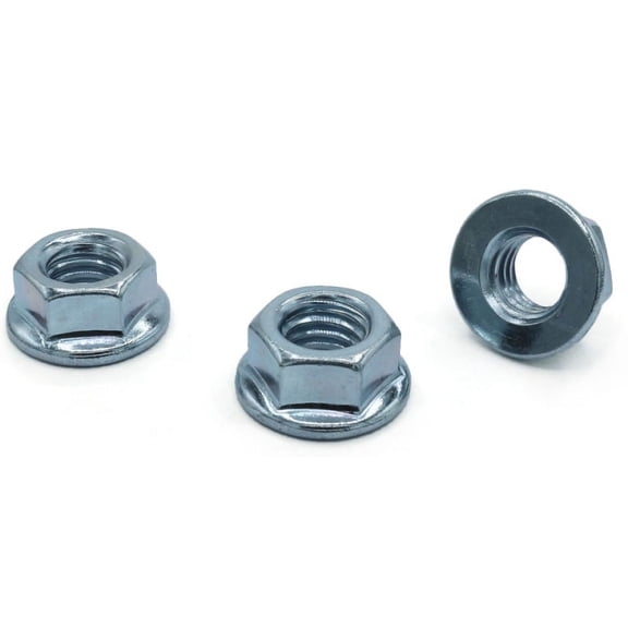 5/8-11 Hex Flange Nuts / Non-Serrated / Steel / Zinc - 150 Piece Carton