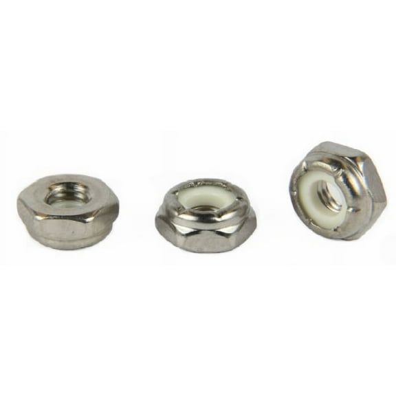 5/8-11 NTE Nylon Insert Locknuts / Thin Style / 18-8 Stainless Steel - 100 Piece Carton