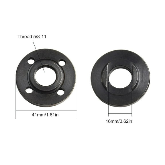 5/8-11 Thread Angle Grinder Metal Pressure Plate Replacement Inner Outer Flange Nut Set Tools Power Tool Angle Grinder Parts