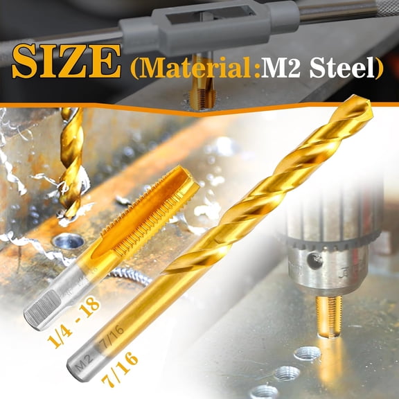 5/8"-11 UNC Tap and Die Set, HSS Machine Thread Tap Die Set, 5/8 x 11 UNC Right Hand Thread Tapping Tool