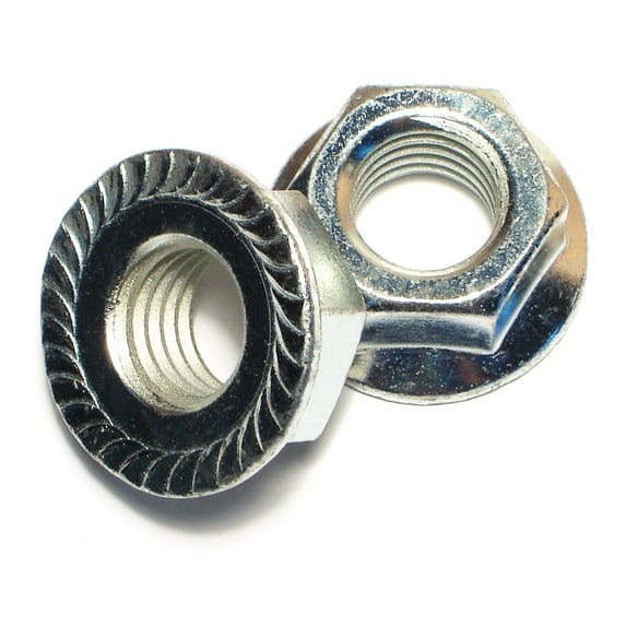 5/8"-11 Zinc Plated Case Hardened Steel Coarse Thread Hex Flange Nuts FNSC-049