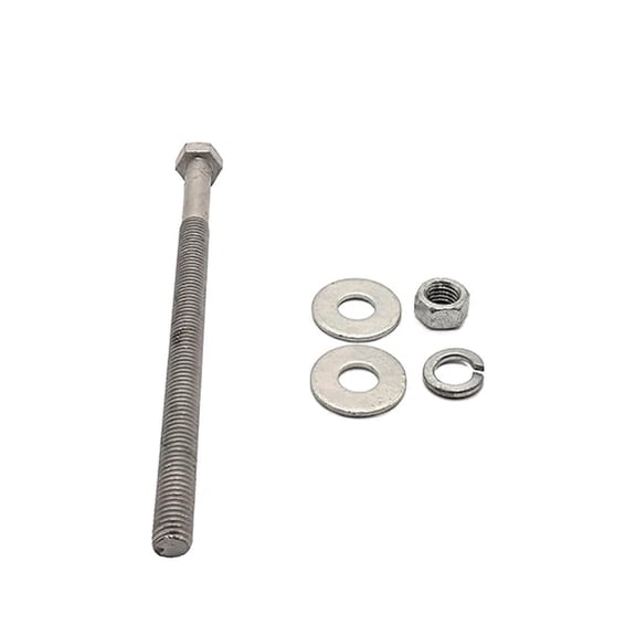 5/8"-11 x 14 (25 Sets) Hot Dipped Galvanized Hex Bolt Kit for Exterior Use, Includes 50 USS Flat Washers, 25 Nuts, 25 Split Lock Washers, Grade A307, 6" of Thread - by