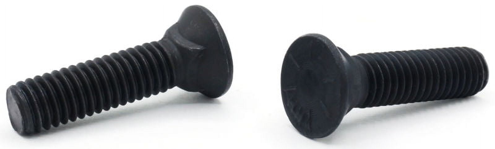 Grade 5 Plow Bolts - 5/8-11 X 1-1/2 Inch, 25-Piece Pack, Steel, Plain Finish