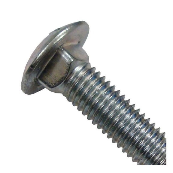 5/8"-11 x 3-1/2" Zinc Plated Grade 2 / A307 Steel Coarse Thread Carriage Bolts CBS-760