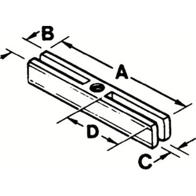 5/8-12 Acme Threaded Slotted Crossarm