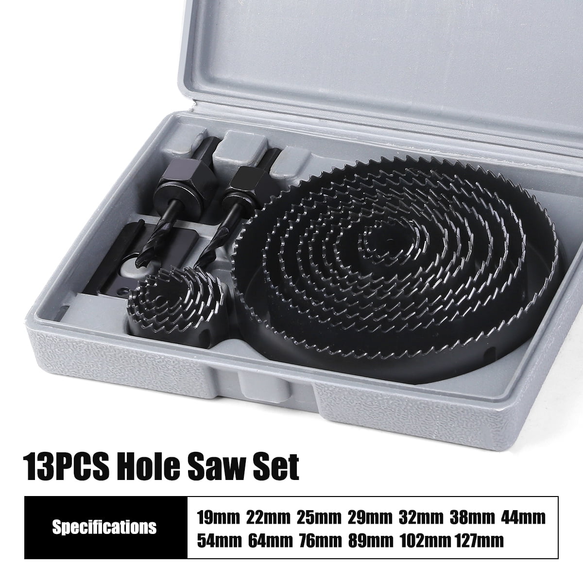 5/8/13PCs hole saw drill bit kit 19127mm hole cutter set for soft wood