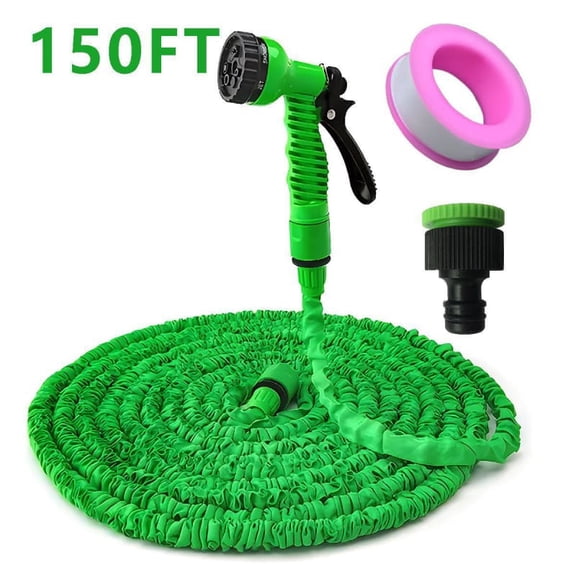 5/8" 150 ft Garden Hose, Flexible Kink-Free Lightweight Water Hose for Lawn Garden Car Deck Cleaning
