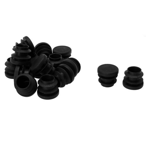 5/8" 16mm OD Plastic Round Tube Inserts Protector 16pcs, 0.51"-0.6" Inner Dia
