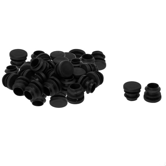 5/8" 16mm OD Plastic Round Tube Inserts Protector 36pcs, 0.51"-0.6" Inner Dia