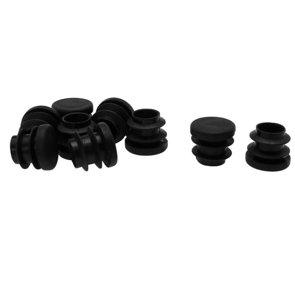5/8" 16mm OD Plastic Round Tube Inserts Protector 9pcs, 0.51"-0.6" Inner Dia