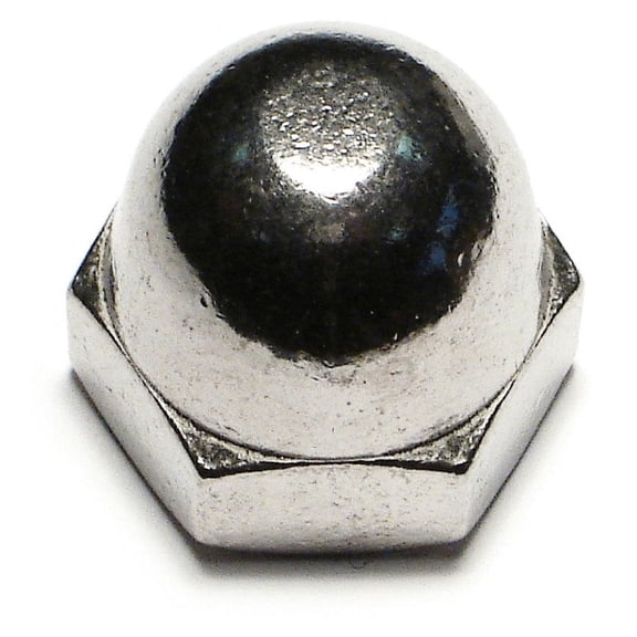 5/8"-18 18-8 Stainless Steel Fine Thread Acorn Cap Nuts (2 pcs.)