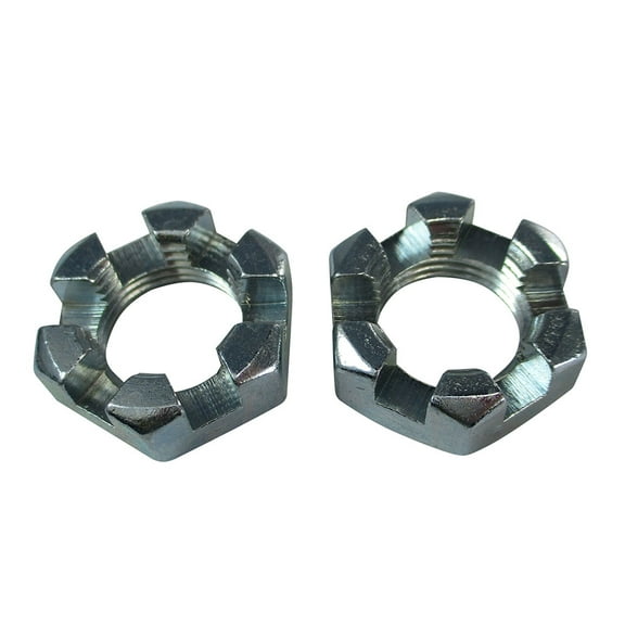 5/8 - 18 Slotted Spindle Nut - 2 Pack