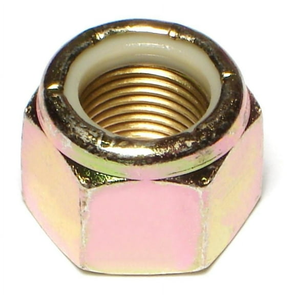 5/8"-18 Zinc Plated Grade 8 Steel Fine Thread Nylon Insert Lock Nuts LNS8-135