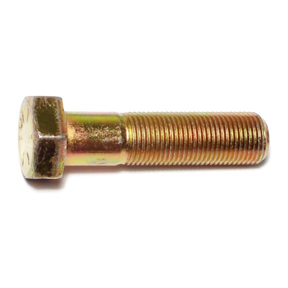 5/8"-18 x 2-1/2" Zinc Plated Grade 8 Steel Fine Thread Hex Cap Screws HCS8-403