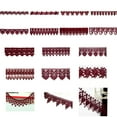 thumbnail image 1 of 5/8",3/4",1",1.25",1.75",2", 2.5", 3",3.25" Embroidered Burgundy Venice Lace, 1 of 5