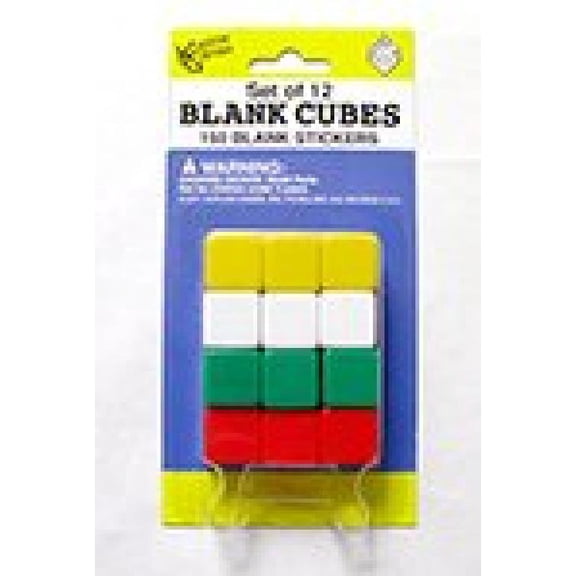 5/8" Blank Dice Cube Set