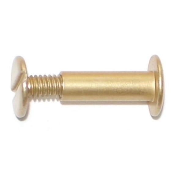 5/8" Brass Anodized Aluminum Screw Posts with Screws BPA-074 (10 pcs.)