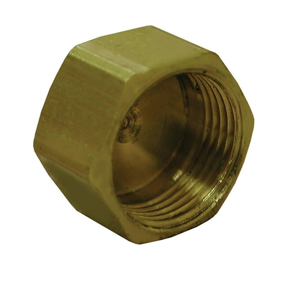 5/8" Brass Compression Cap, Lead Free,PartNo C74155LF JonesStephens