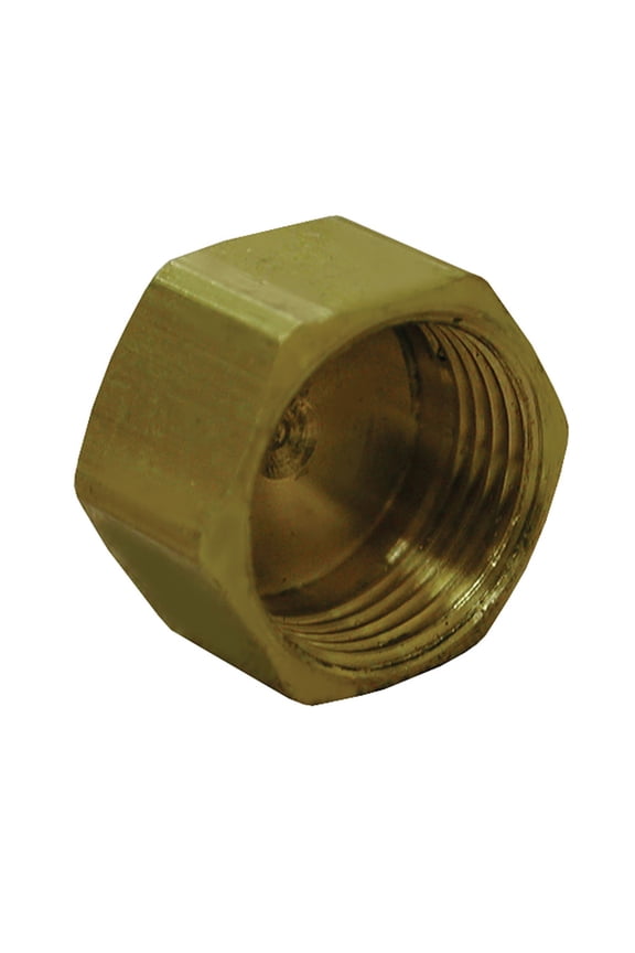 5/8" Brass Compression Cap, Lead Free,PartNo C74155LF JonesStephens