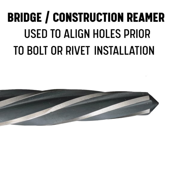 5/8" Bridge/Construction Reamer with 1/2" Shank, Series