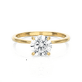 thumbnail image 1 of 5/8 Carat Lab Grown Diamond Classic Solitaire Engagement Ring for Women in 14k Yellow Gold (D-E, VVS2-VS1, cttw) Promise or Anniversary Ring Size 5.25 by Privosa Fine Jewelry, 1 of 7