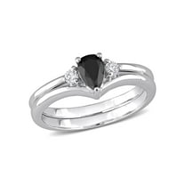 Everly Women's Diamond 10k White Gold Bridal Set