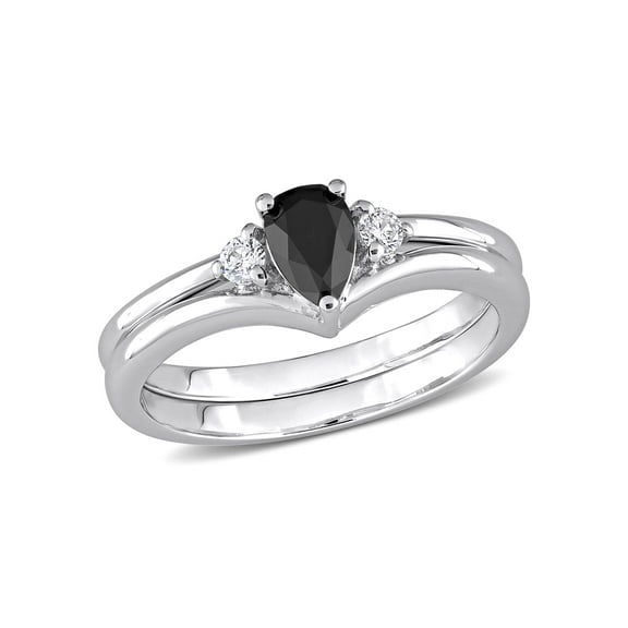 Everly Women's Diamond 10k White Gold Bridal Set