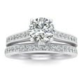 thumbnail image 1 of 5/8 Carat TW Diamond Bridal Set in 10k White Gold (G-H Color, I1-I2 Clarity, Engagement ring and Wedding Band), 1 of 5