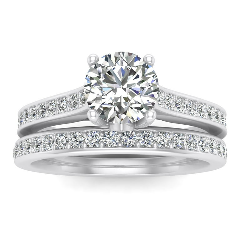 Walmart white gold diamond wedding sets hotsell