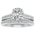 thumbnail image 1 of Inara Diamonds 5/8 Carat Diamond Bridal Engagement Ring Set, 10k Gold White, 1 of 5