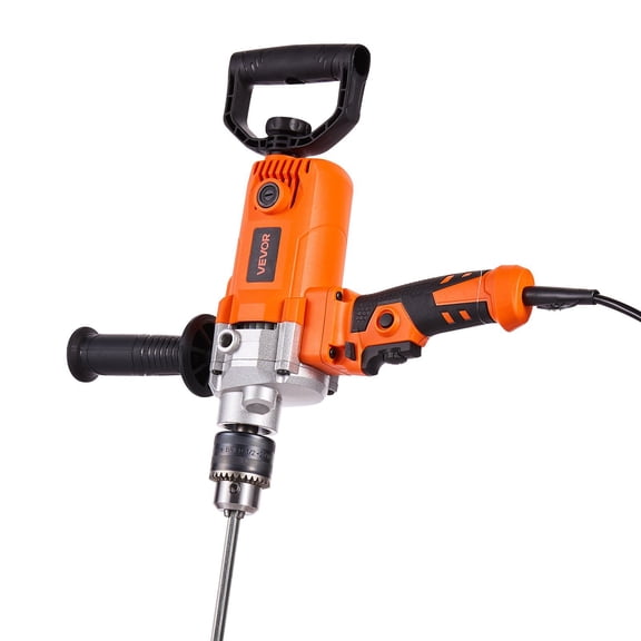5/8" Corded Drill Mixer Set, 750RPM 5.63A for Cement, Fodder & Paint Mixing