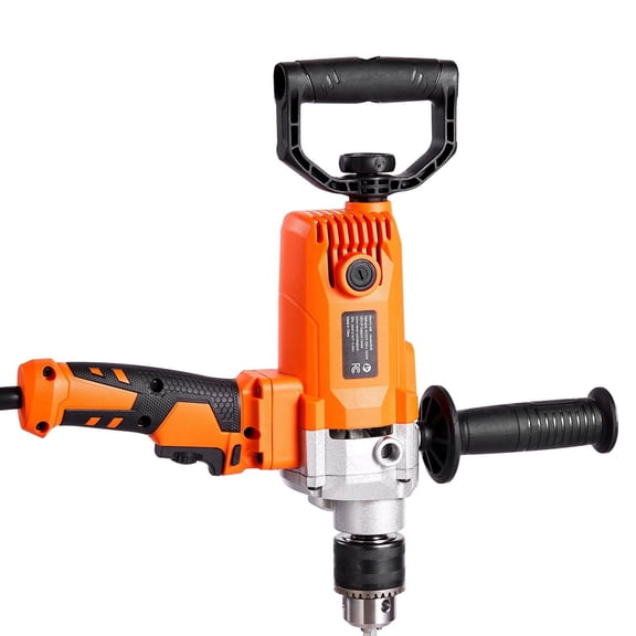 5/8" Corded Electric Mixer Drill Set,0-750RPM with D-Handle for Mixing Fodder,Paint,Cement