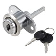 thumbnail image 1 of 5/8" Cylinder Diameter Cabinet Drawer Plunger Lock w Key, Keyed Different, 1 of 5
