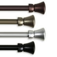 thumbnail image 1 of 5/8" Dia Adjustable 28"-48" single curtain rod with Myrtle Finials - Antique Light Gold,(5712-284), 1 of 3