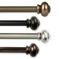 thumbnail image 1 of 5/8" Dia Adjustable 48"-84" single curtain rod with Henrietta Finials - Antique Light Gold,(5788-484), 1 of 3
