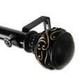 thumbnail image 1 of 5/8" Dia Bay Window Double Curtain Rod 20"-36", 38"-72" in Satin Nickel, 1 of 1