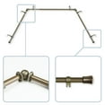 thumbnail image 1 of 5/8" Dia Bay Window curtain rod, Adjustable 20"-36", 38"-72" - Antique Brass,(DP063-Bay-4), 1 of 3