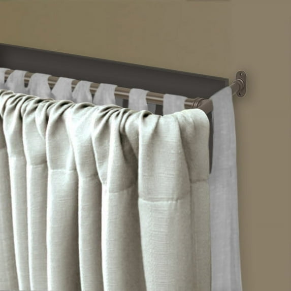 5/8" Dia Double Blackout Curtain Rod 84-120 inch in Antique Brass