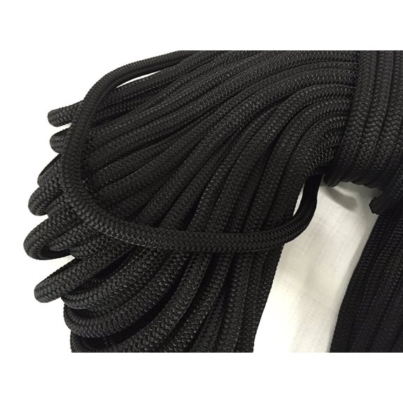 Blue Ox Rope Black 5/8" x 100 ft Double Braided Nylon Dock Lines & Rope