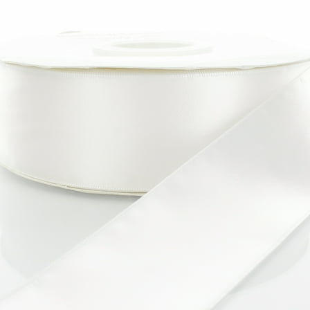 5/8" Double Faced Satin Ribbon 029 White 5 Yard
