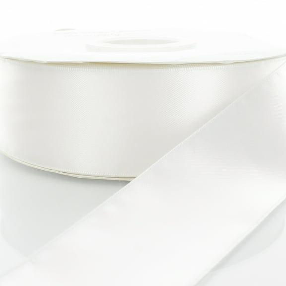 5/8" Double Faced Satin Ribbon 029 White 5 Yard