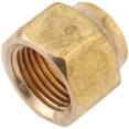 thumbnail image 1 of Anderson Metals 5/8 In. Brass Forged Short Flare Nut 754018-10 Pack of 5, 1 of 3