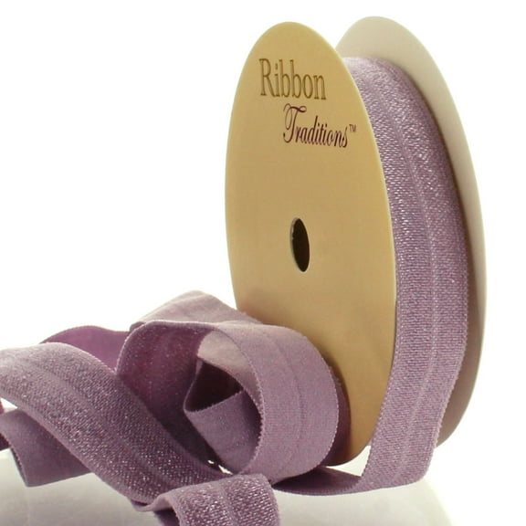 5/8" Fold Over Elastic Dusty Lilac 25 Yard