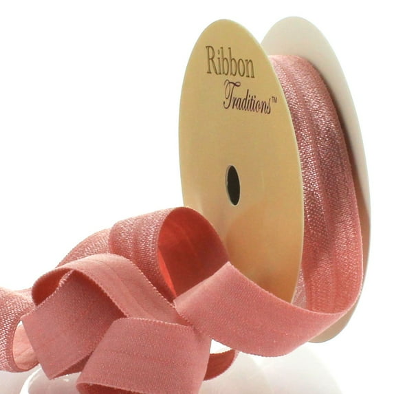 5/8" Fold Over Elastic Dusty Rose 3yd