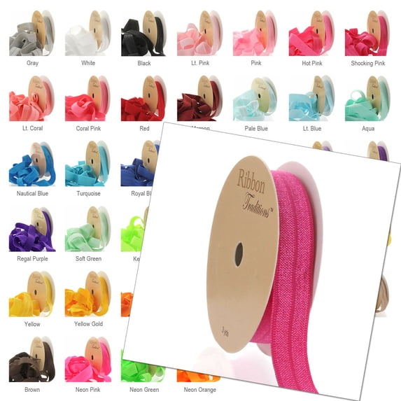5/8" Fold Over Elastic Grape 25yd