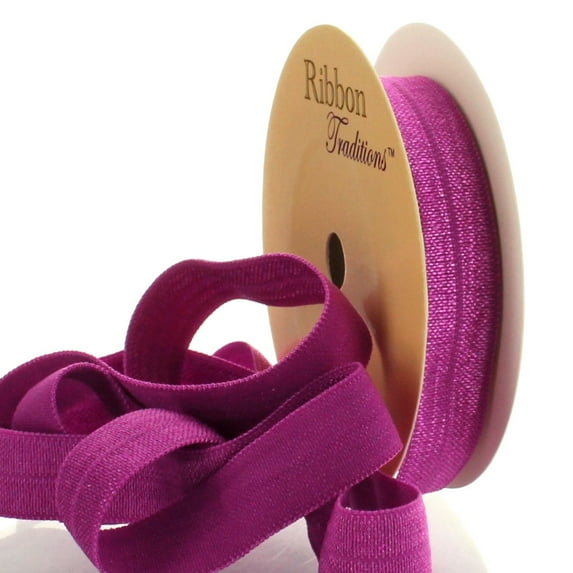 5/8" Fold Over Elastic Royal Orchid 3 Yard