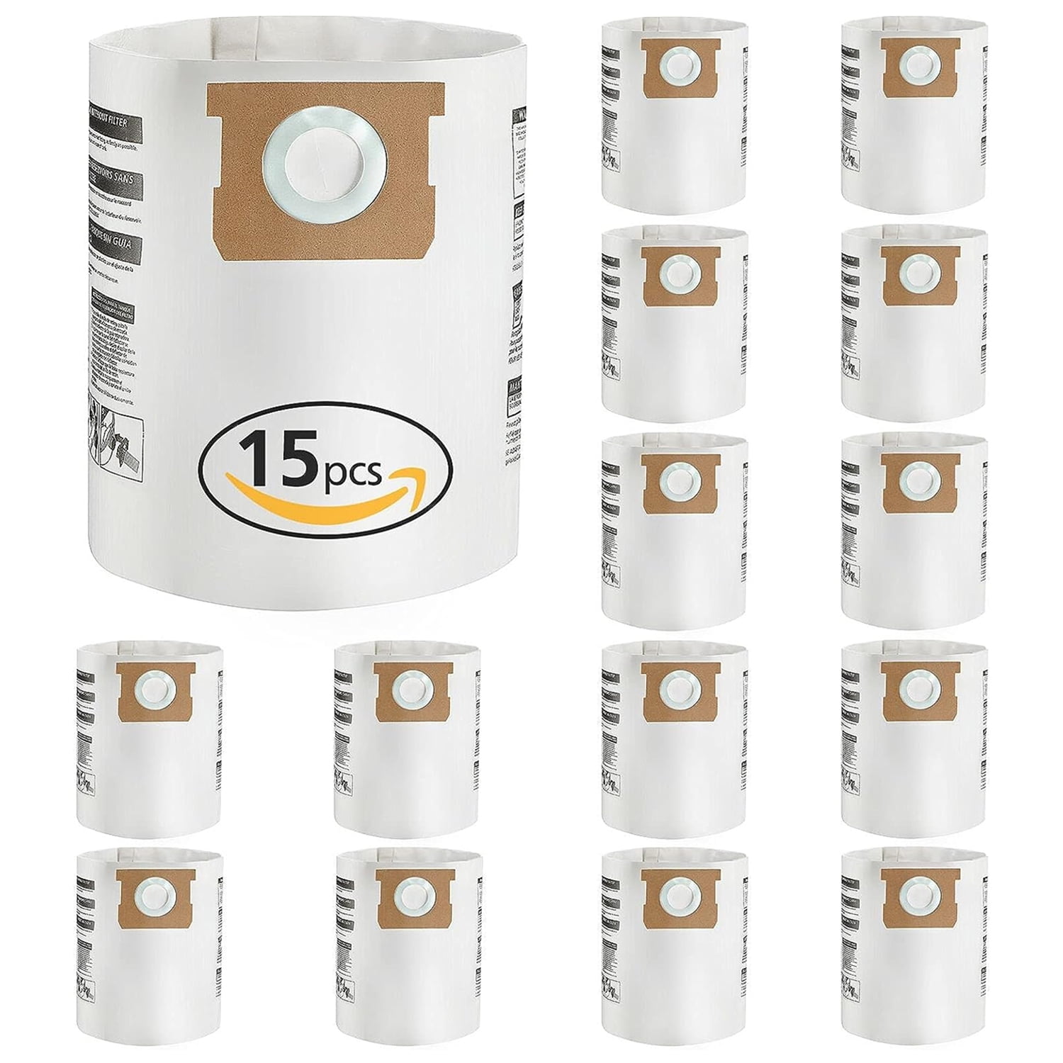 58 Gallon Replacement Filter Bags for Shop Vac Vacuum Type E 9066100