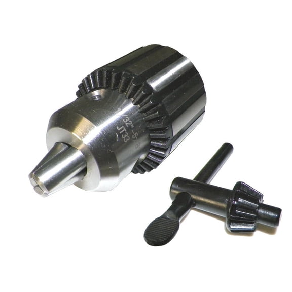 5/8" HEAVY DUTY DRILL PRESS CHUCK JT33 TAPER WITH CHUCK KEY