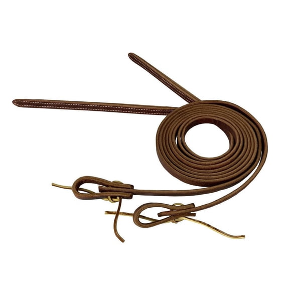 5/8"x8' Harness Leather Weighted Split Reins