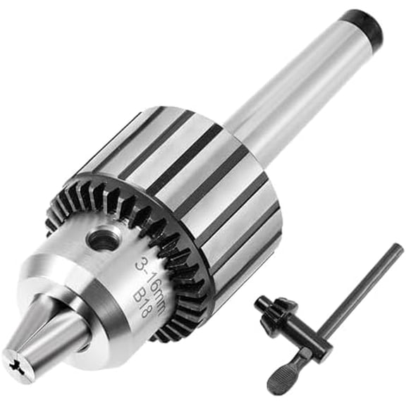 5/8" Heavy Duty Drill Chuck with MT2 Arbor & 3/8"-16 Drawbar Thread - Includes K32 Key - Forged All-Steel Construction - 1/8" to 5/8" Clamping Range - Model B18-MTB2$$Tools & Hardware Other
